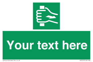 Custom Pull Bar Sign